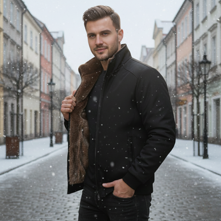 ARVID THERMO | MĘSKA KURTKA Z FUTERKIEM