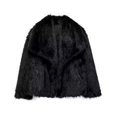 FIORA - Kurtka Puffer z Efektem Futra