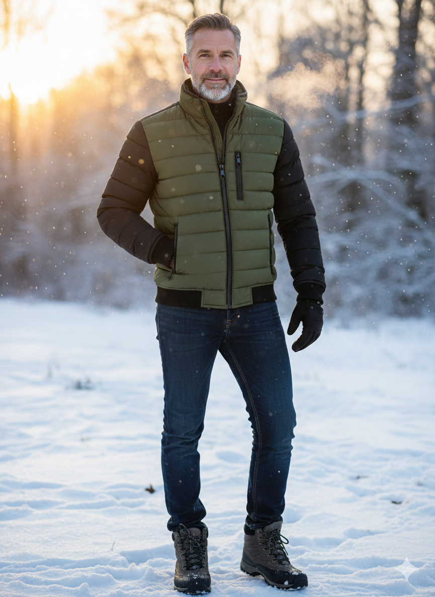 Luvia Warszawa | MĘSKA KURTKA ZAPINANA NA ZAMEK, QUILTOWANA, W MODERNYM KROJU